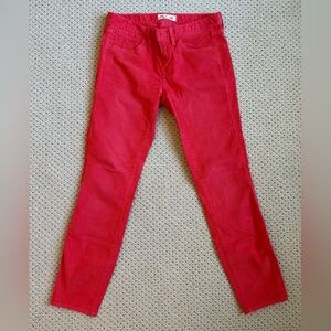 Madewell Corduroy Pants • Red • Size 26